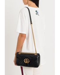 gucci gg marmont matelasse small shoulder bag