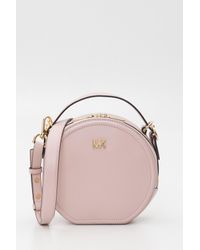 Borsa a tracolla rotonda Delaney Medium in pelle Michael Michael Kors |  Bagalier.com