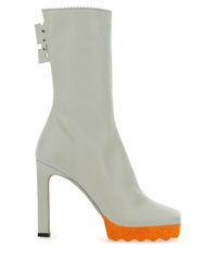off white heel boots