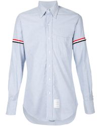 Thom Browne Multicolor Striped Sleeves Shirt for men
