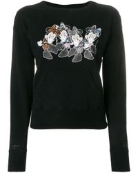 Marcelo Burlon Black Cotton Sweatshirt