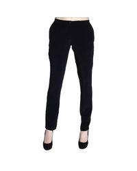 Armani Jeans | Black Trouser Pants Chino Cupro Print Zebra | Lyst