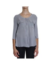Emporio Armani | Gray Giorgio Armani Women's Shirt | Lyst