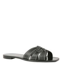 Sandalias de Mujer Baratos en Rebajas Outlet Saint Laurent de Cuero de  color Negro | Lyst