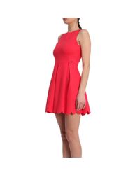 Armani Exchange Dress Women in Red - Lyst
