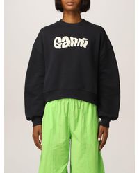 ganni black sweatshirt