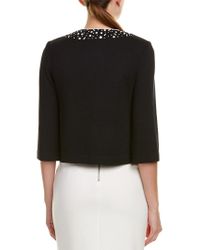 St. John Black Wool-blend Jacket