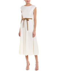 Max Mara White Studio Midi Dress