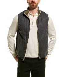 Brunello Cucinelli Green Wool & Cashmere-blend Vest for men