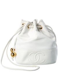 chanel drawstring bucket bag