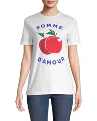 Etre Cecile Cotton Pomme D Amour T Shirt In White Lyst