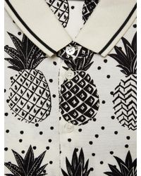 Dolce Gabbana Cotton Pineapple Print Polo Shirt For Men Lyst