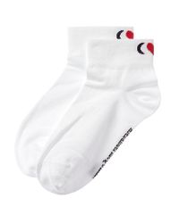 Alexander McQueen White Intarsia Logo Socks