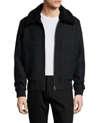 slate and stone bomber jacket