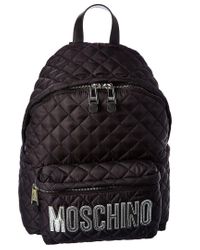 moschino logo backpack