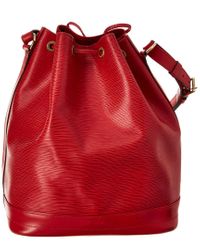 Louis Red Epi Leather Noe Gm Lyst