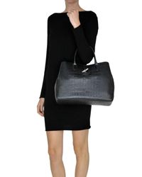 longchamp crocodile tote