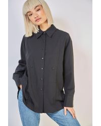 Glassworks Black Long Tailored Shirt