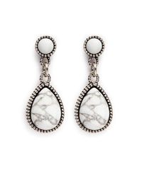 Philippe Audibert - Metallic Crees White Earrings - Lyst
