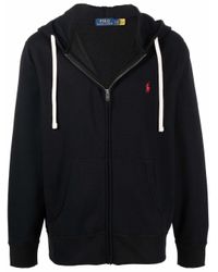 mens blue polo hoodie