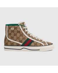 Gucci Tennis 1977 High Top Sneaker - Brown