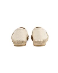 gucci signature leather espadrille white