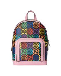 Mochila con estampado GG psicodélico pequeña Gucci de Lona de color Negro |  Lyst