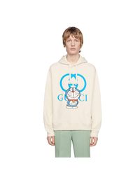 Sudadera de algodón de Doraemon x Gucci de Algodón de color Blanco para  hombre | Lyst