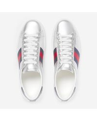 gucci ace metallic