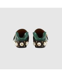 green gucci loafers womens