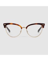 gucci women's cat eye optical frames