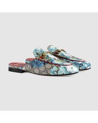 gucci slippers blue