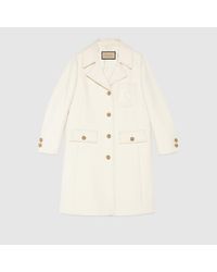 Gucci wool coat shop with double g