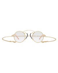 pince nez round frame glasses