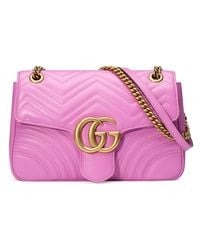 Gucci Pink 2016 Re-edition GG Marmont Bag