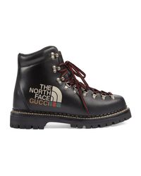 Botín the north face x para hombre Gucci de Cuero de color Negro para hombre  | Lyst