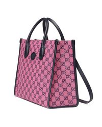 gucci pink tote bag
