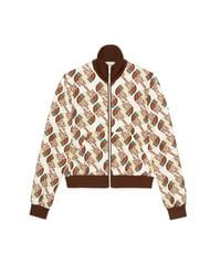 Gucci Synthetic The North Face X Web Print Technical Jersey Jacket in White  for Men - Lyst