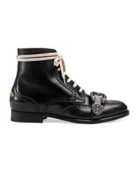 Gucci Leather Queercore Brogue Boot for Men - Lyst