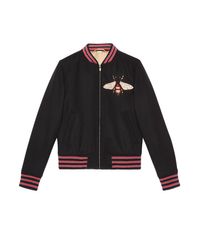 Gucci Giacca Millerighe con Ricamo Ape uomo - Glamood Outlet