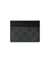 Portacarte GG con Testa di lupoGucci in Pelle da Uomo colore Nero | Lyst