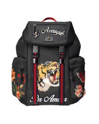 gucci backpack embroidery