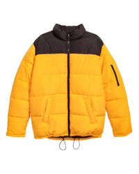 h&m black padded jacket