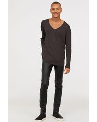 leather pants mens h&m
