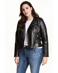 h and m leather jacket