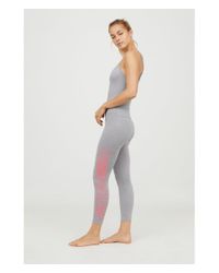 H&M Synthetic Yoga Jumpsuit in Light Gray (Gray) - Lyst