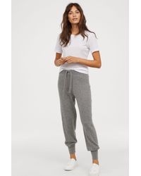 h and m cashmere joggers