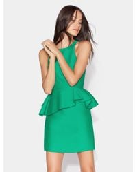 halston heritage peplum dress