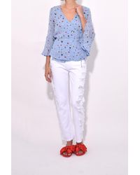 dainty georgette wrap top