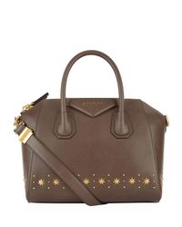 Givenchy Leather Small Star Antigona Tote Bag in Grey (Gray) - Lyst